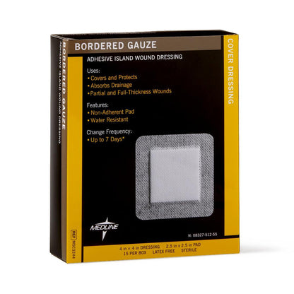 GAUZE, BORDER 4"X4"