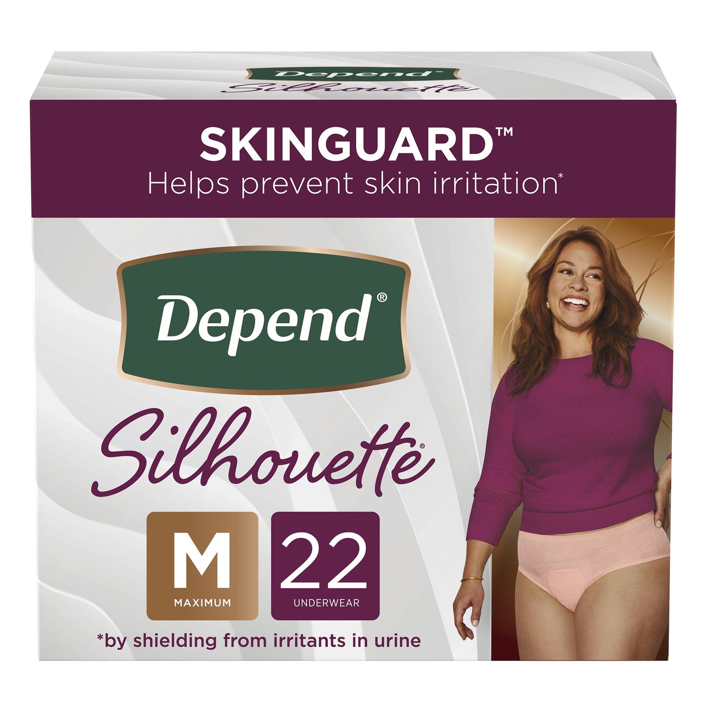 BRIEF, INCONT DEPEND SILHOUETTE WMN MED