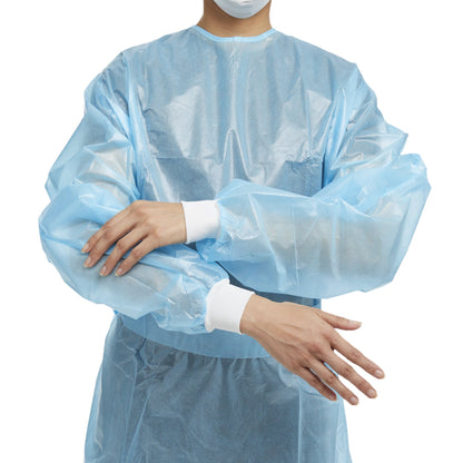 GOWN, CHEMO FULL BCK HOOK&LOOPCLSR AAMI 2 MED