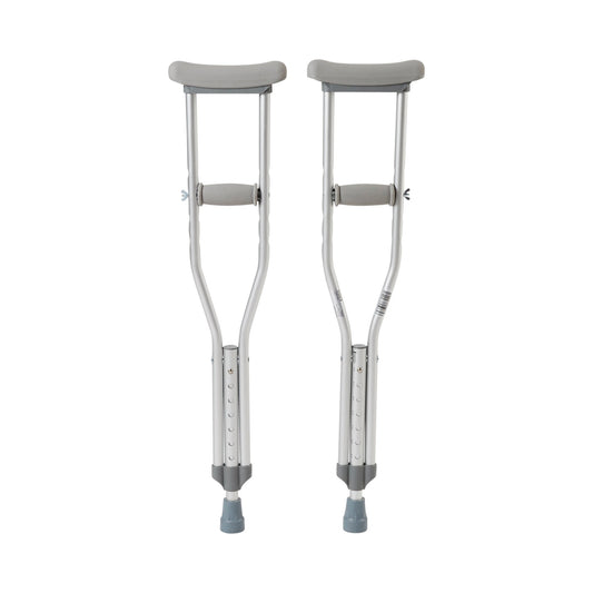 CRUTCH, ALUM PUSH BUTTON ADJ CHLD 175LBS