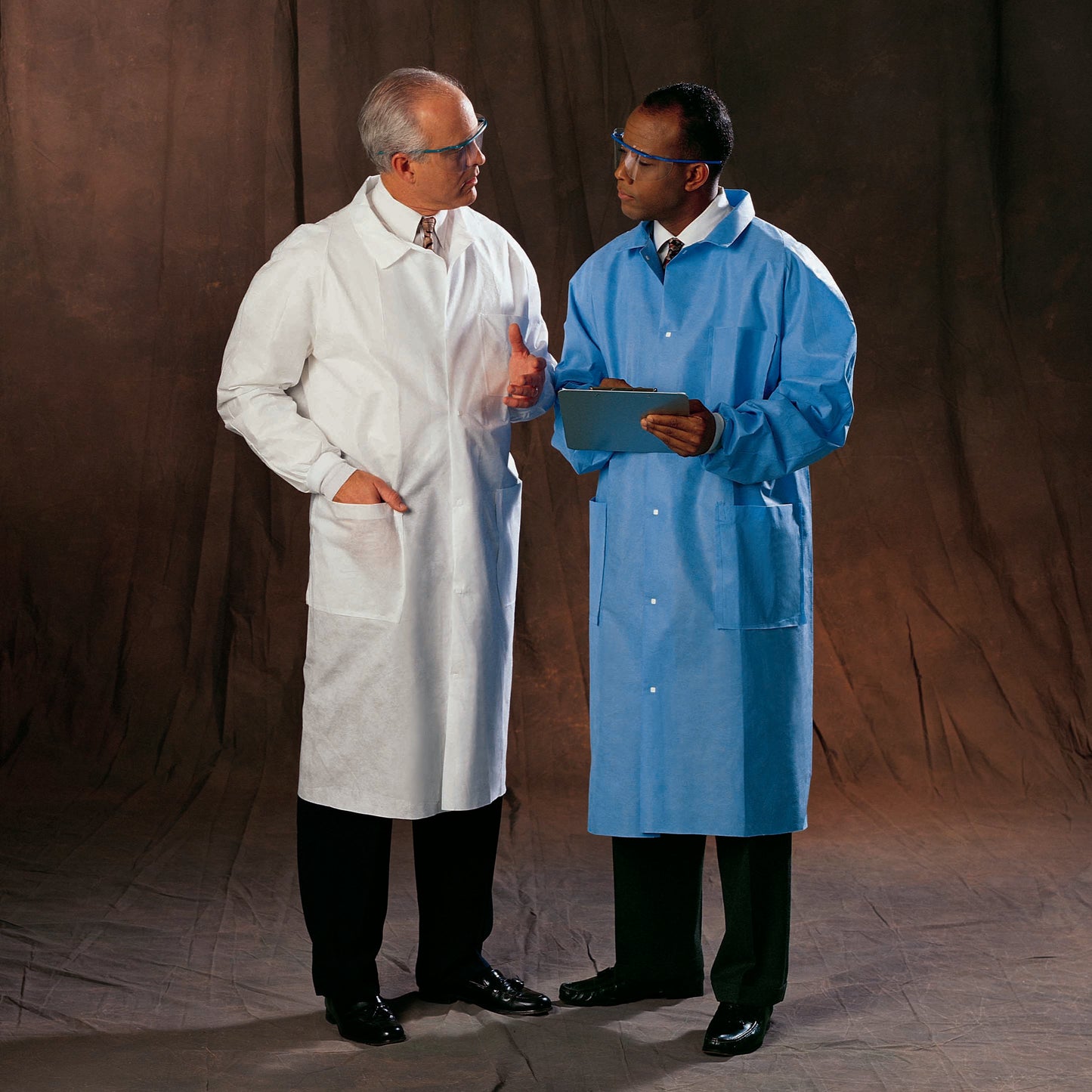 COAT, LAB PRECAUTION BLU LG