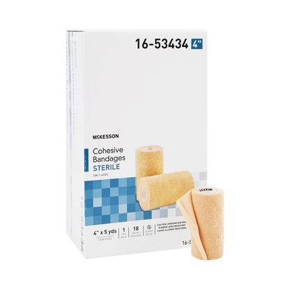 BANDAGE, COHESIVE STR TAN 4"