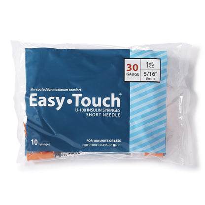 SYRINGE/NDL, EASY TOUCH 1CC 30GX5/16""