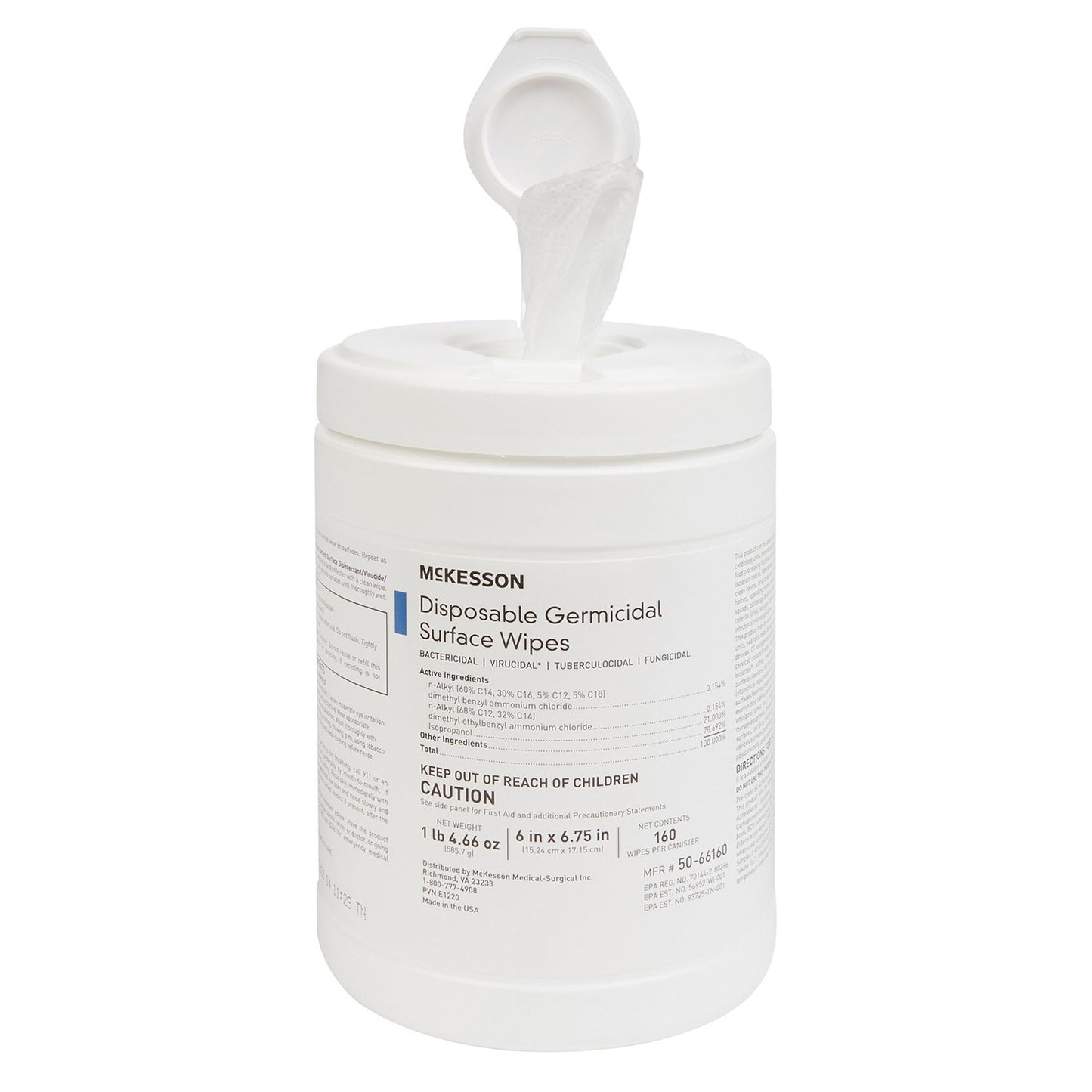 WIPE, GERMICIDE LG 6"X6.75"