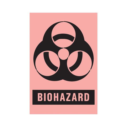 LABEL, BIOHAZARD 3"X2"