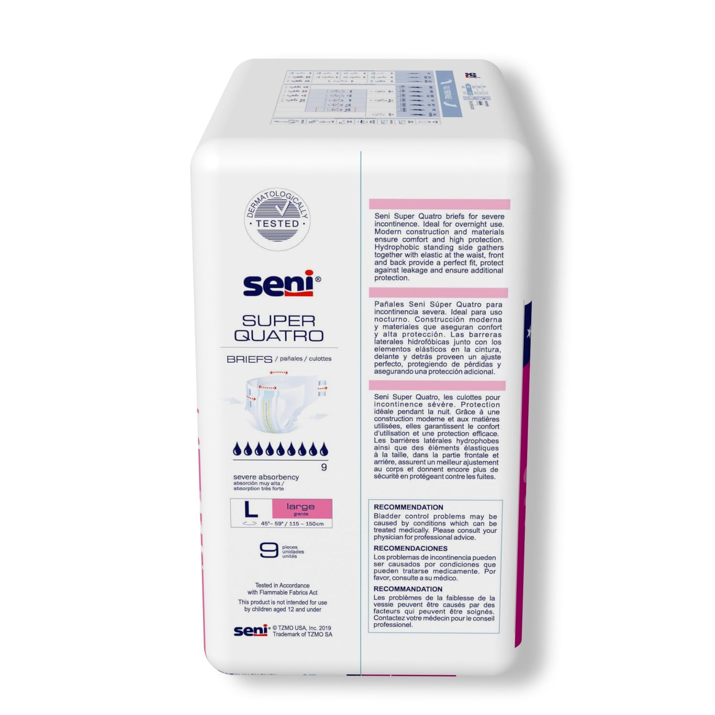 BRIEF, INCONT SENI SUPER QUATRO LG 45-59"