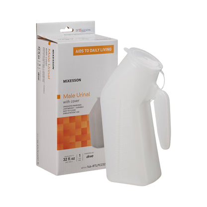 URINAL, MALE W/CAP GRADUATED 32OZ
