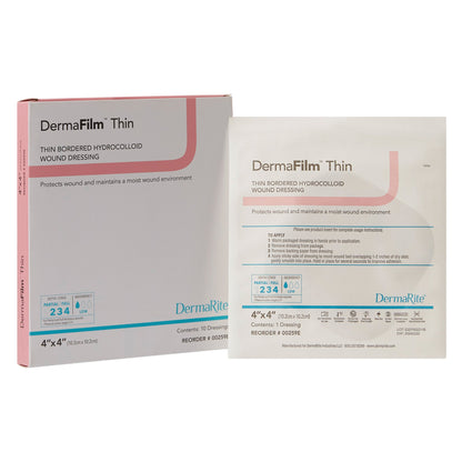 DRESSING, DERMAFILM W/BORDER THIN 4"X4"