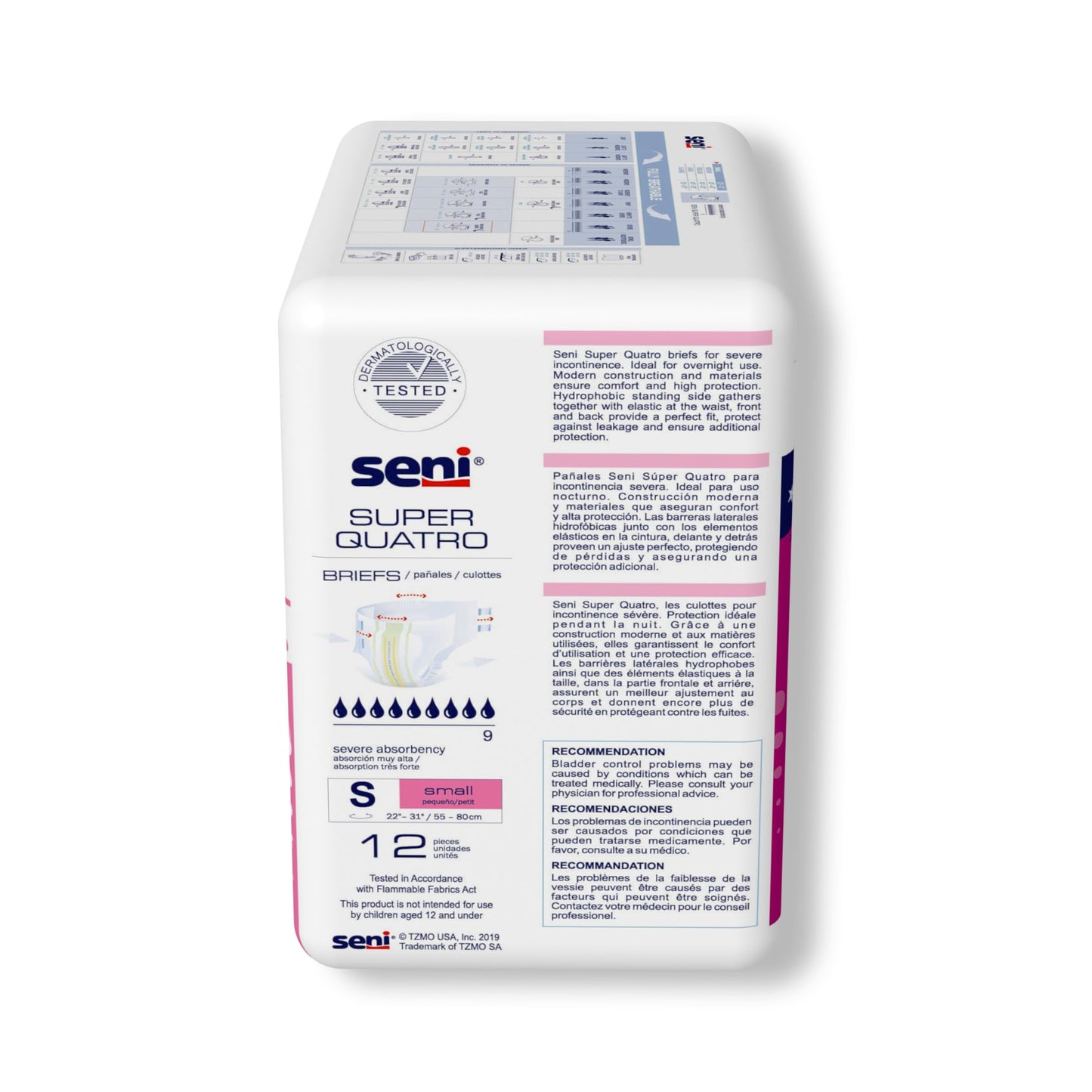 BRIEF, INCONT SENI SUPER QUATRO SM 22"-31"