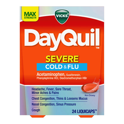 DAYQUIL, LIQ CAP VICKS SEVERECOLD & FLU