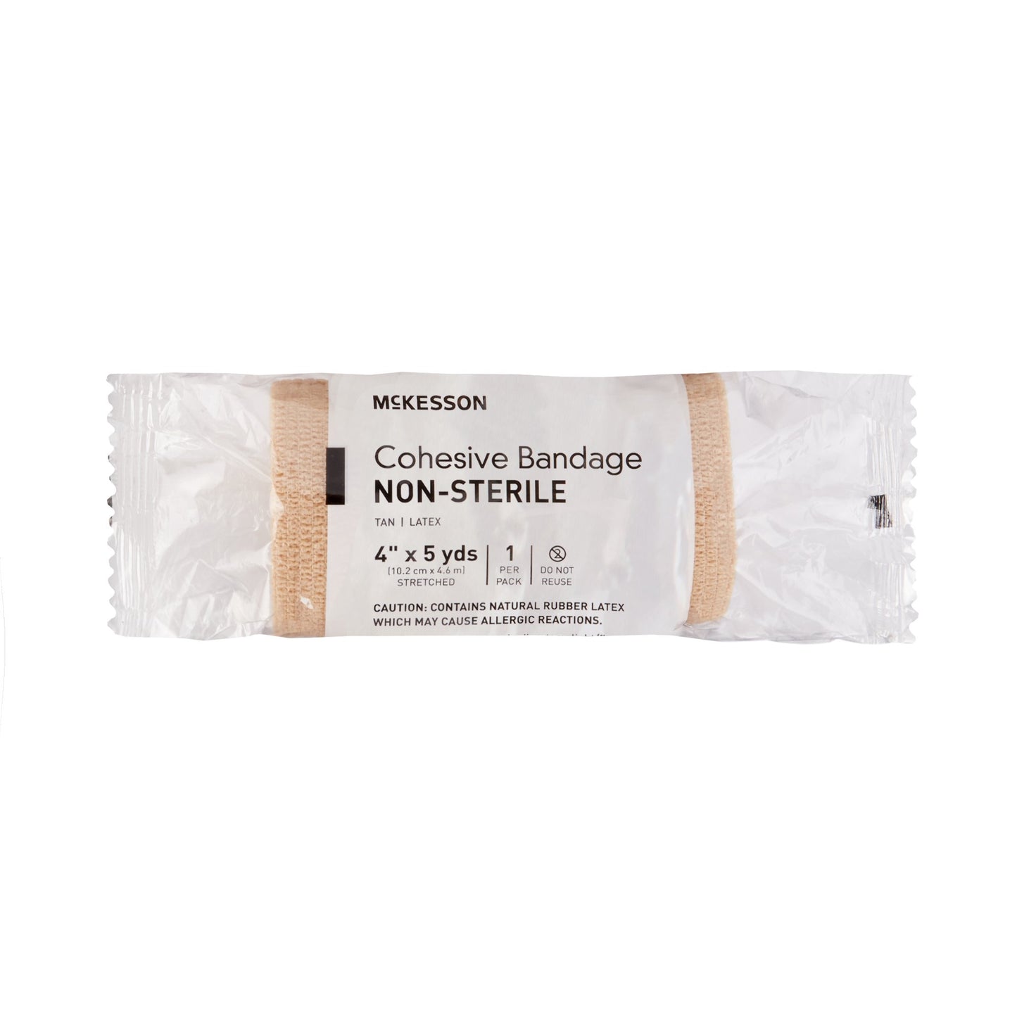 BANDAGE, COHESIVE N/S TAN 4"