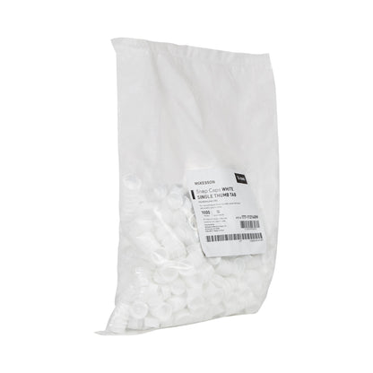 CAP, VAC TUBE WHT 16MM