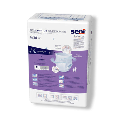 UNDERWEAR, INCONT ACTIVE SUPER+ SM 22"-33"
