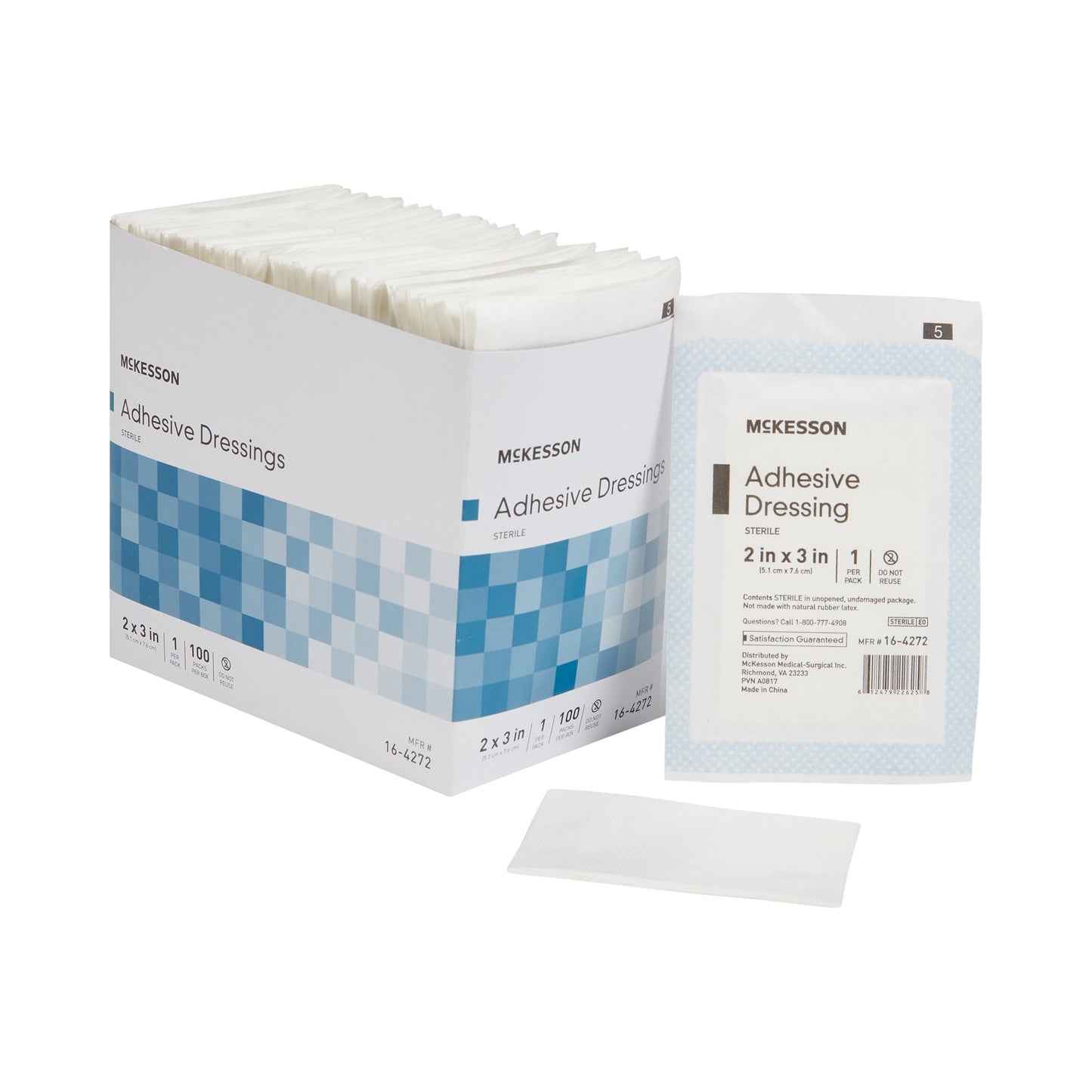 DRESSING, WOUND ADH STR 2"X3"