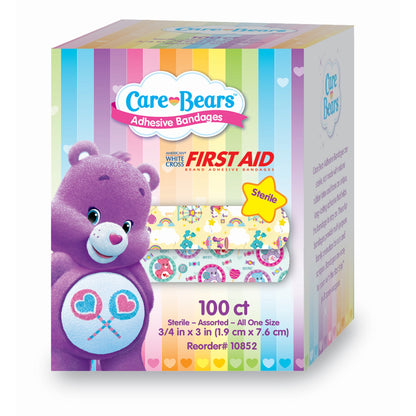 BANDAGE, ADHSV STAT STRIP CAREBEARS 3/4X3"