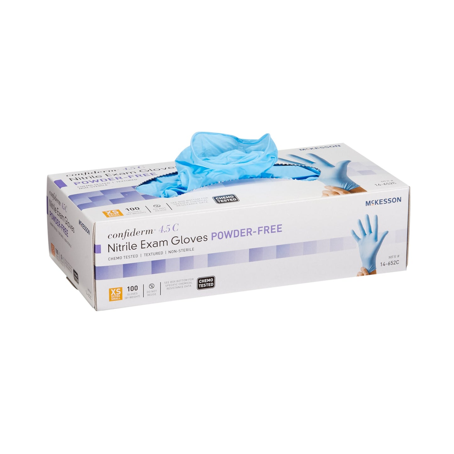GLOVE, EXAM NTRL XS N/S CHEMO4.5C