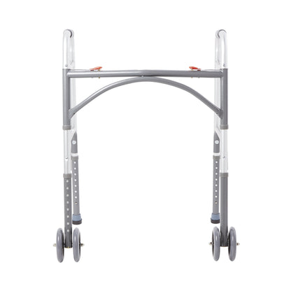 WALKER, FOLDING STEEL W/WHLS HVY DUTY ADLT 500LB
