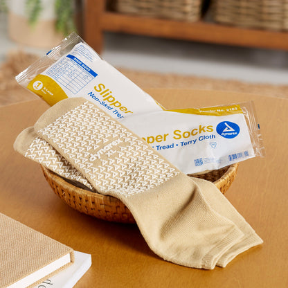 SOCK, SLIPPER N/SKD BGE XLG