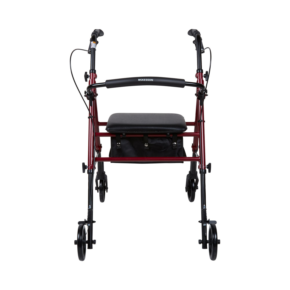 ROLLATOR, WALKER 6" WHEEL LOOPBRAKE UNIVERSAL RED