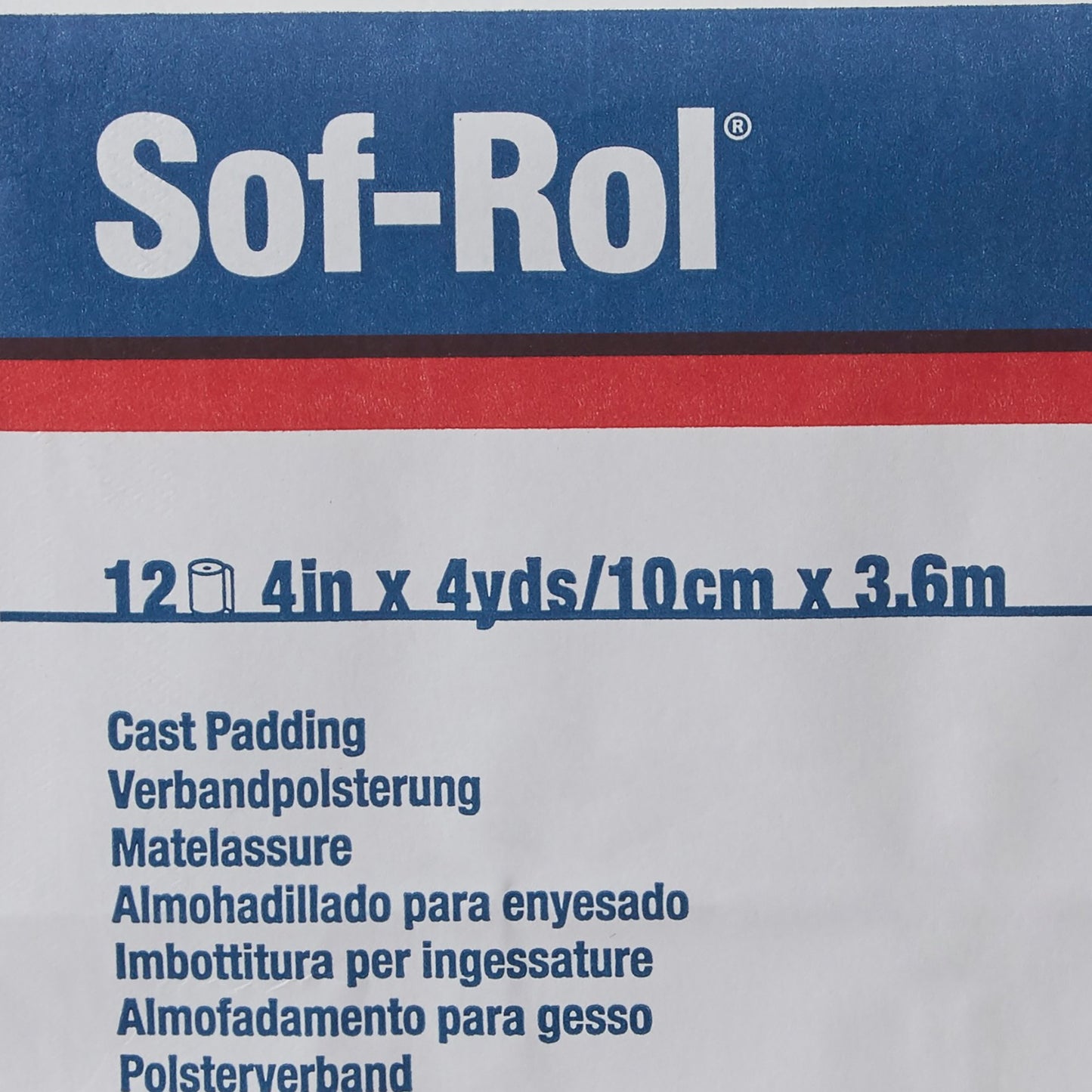 PADDING, CAST SOFROL 4"X4YDS