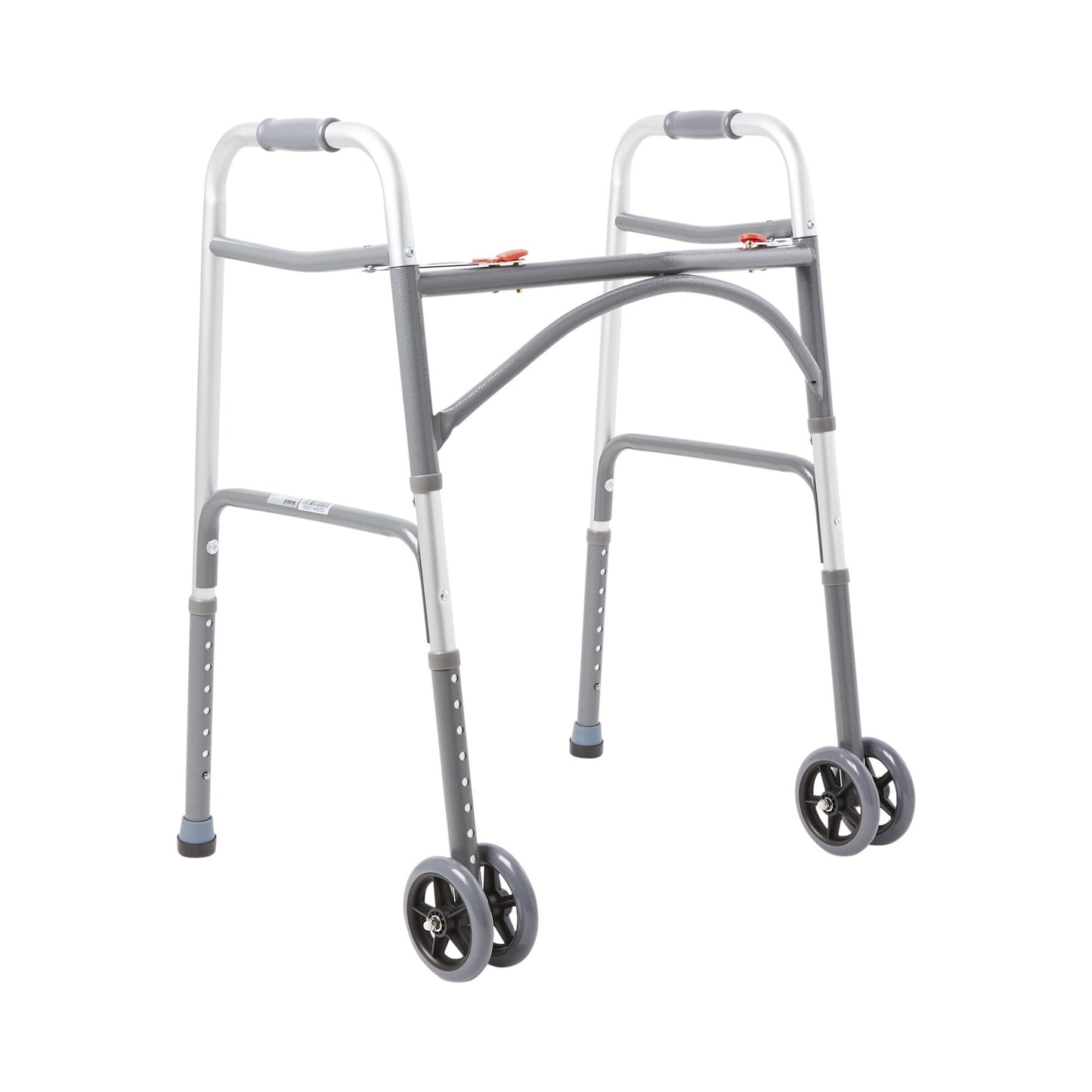 WALKER, FOLDING STEEL W/WHLS HVY DUTY ADLT 500LB
