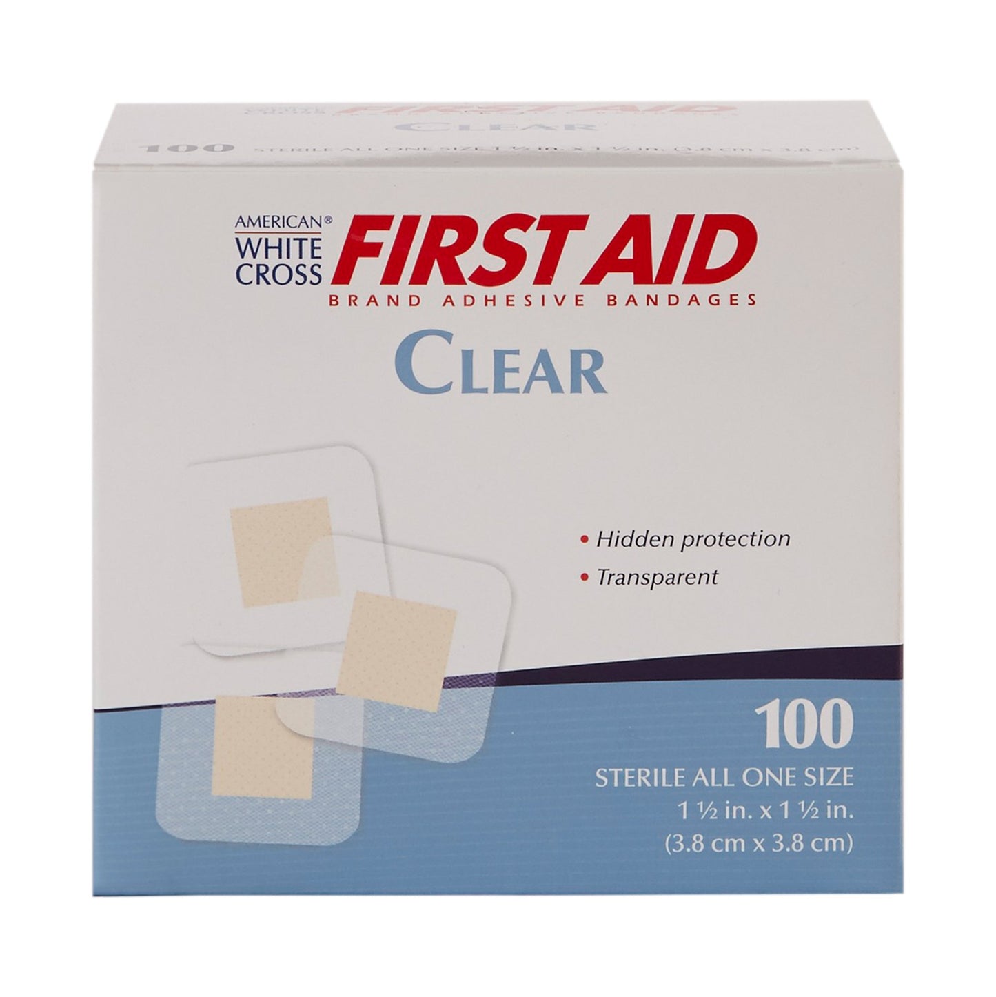 BANDAGE, ADH PATCH CLR 1 1/2"