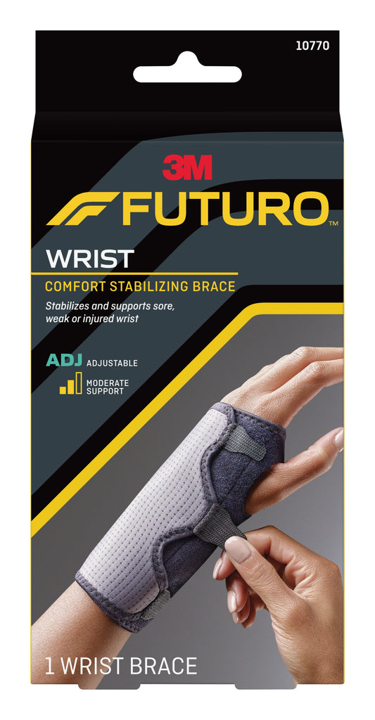 WRIST BRACE, REVERSIBLE UNIV ADJ BLK