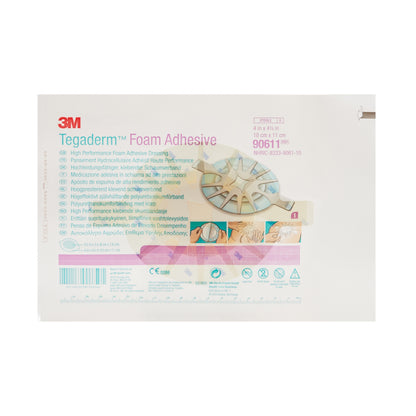 DRESSING, TEGADERM FOAM ADHSV4"X4.5"