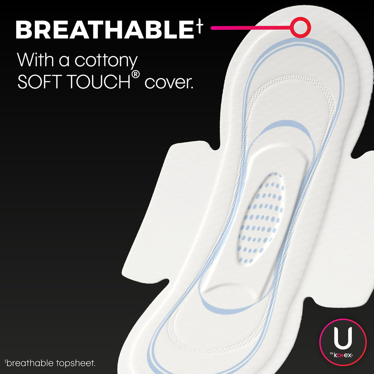 PAD, U BY KOTEX PREM ULTRA THIN REG W/WINGS