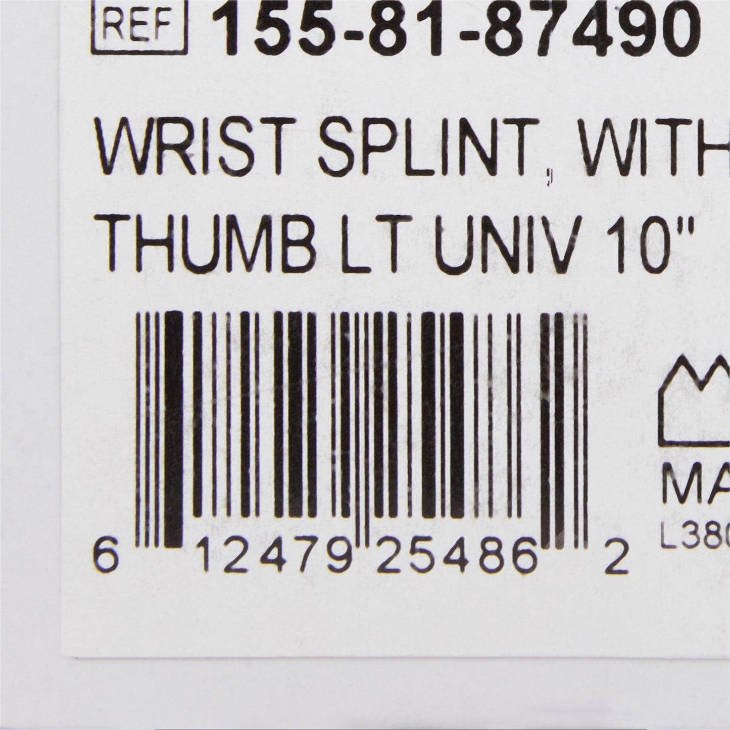 WRIST SPLINT, W/ABDUCTED THUMBLT UNIVERSAL 10"