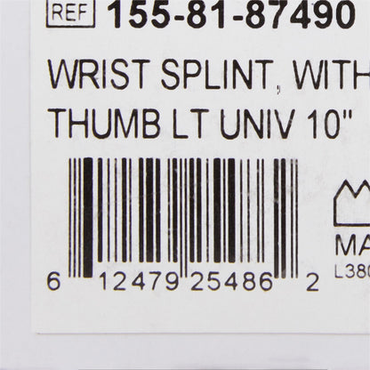 WRIST SPLINT, W/ABDUCTED THUMBLT UNIVERSAL 10"