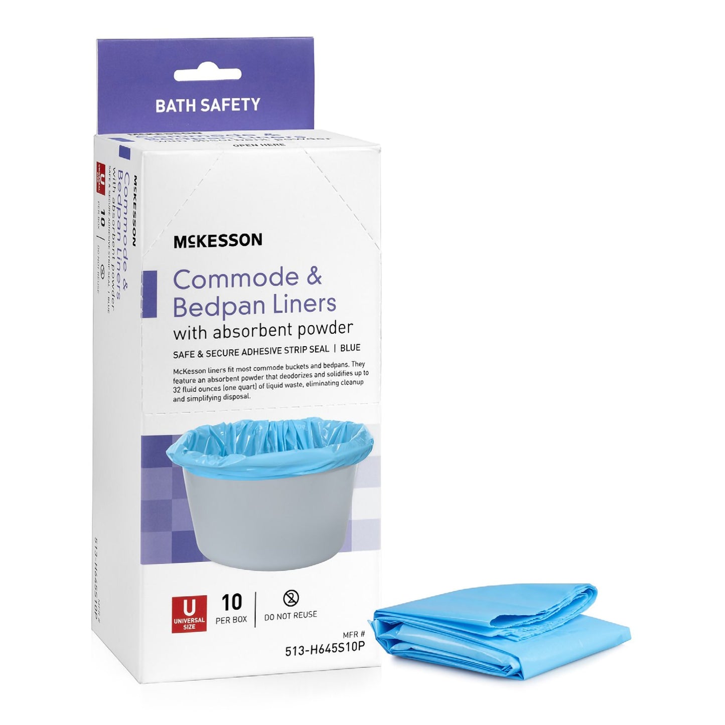 LINER, COMMODE MCKESSON