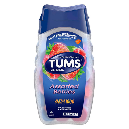 TUMS, TAB CHEW ULTRA 1000 ANTACID ASTD BERRIES