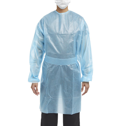 GOWN, CHEMO FULL BCK HOOK&LOOPCLSR AAMI 2 MED