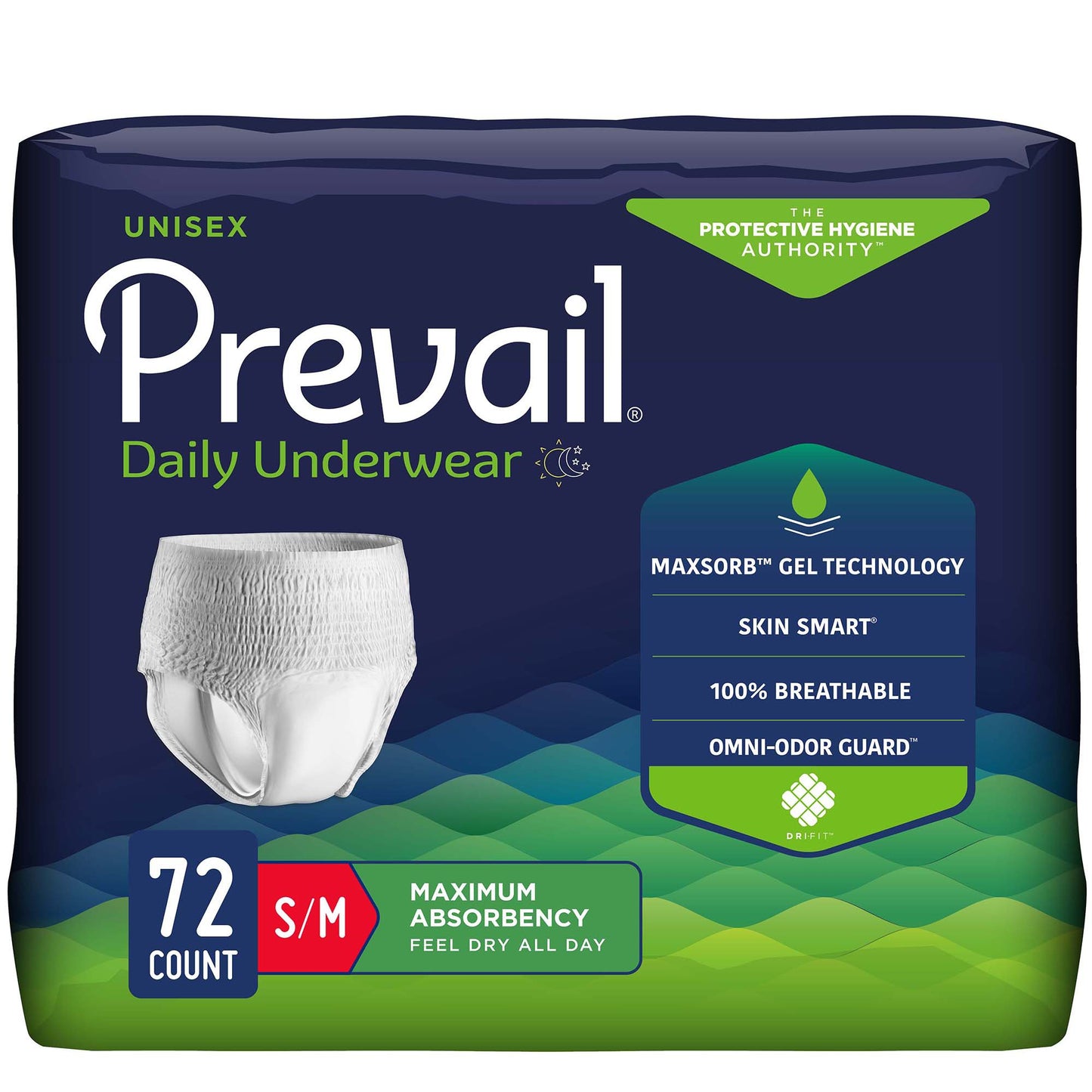 BRIEF, PULL-ON SUPR ABSRB SM-MED