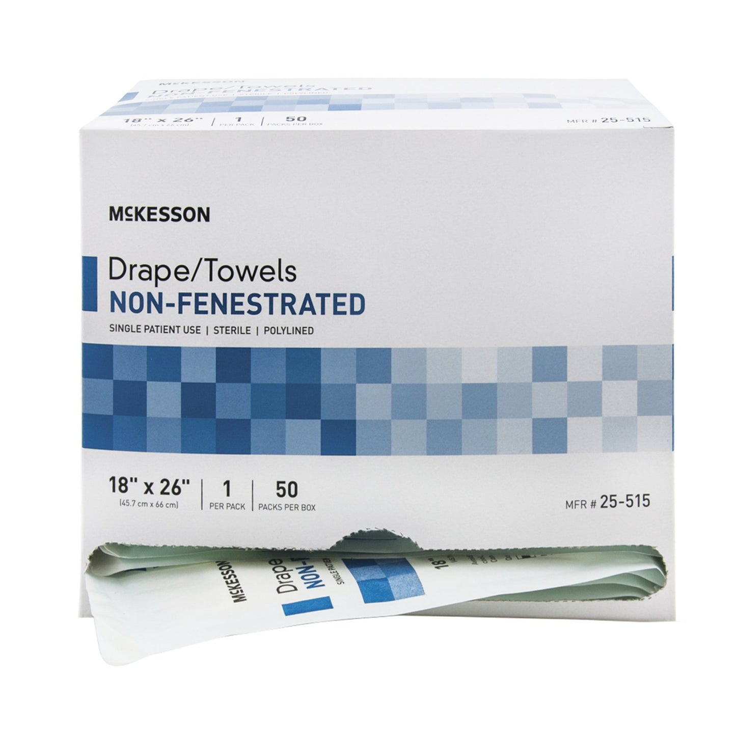 DRAPE, LINED POLY STR WHT NONFEN 18"X26"