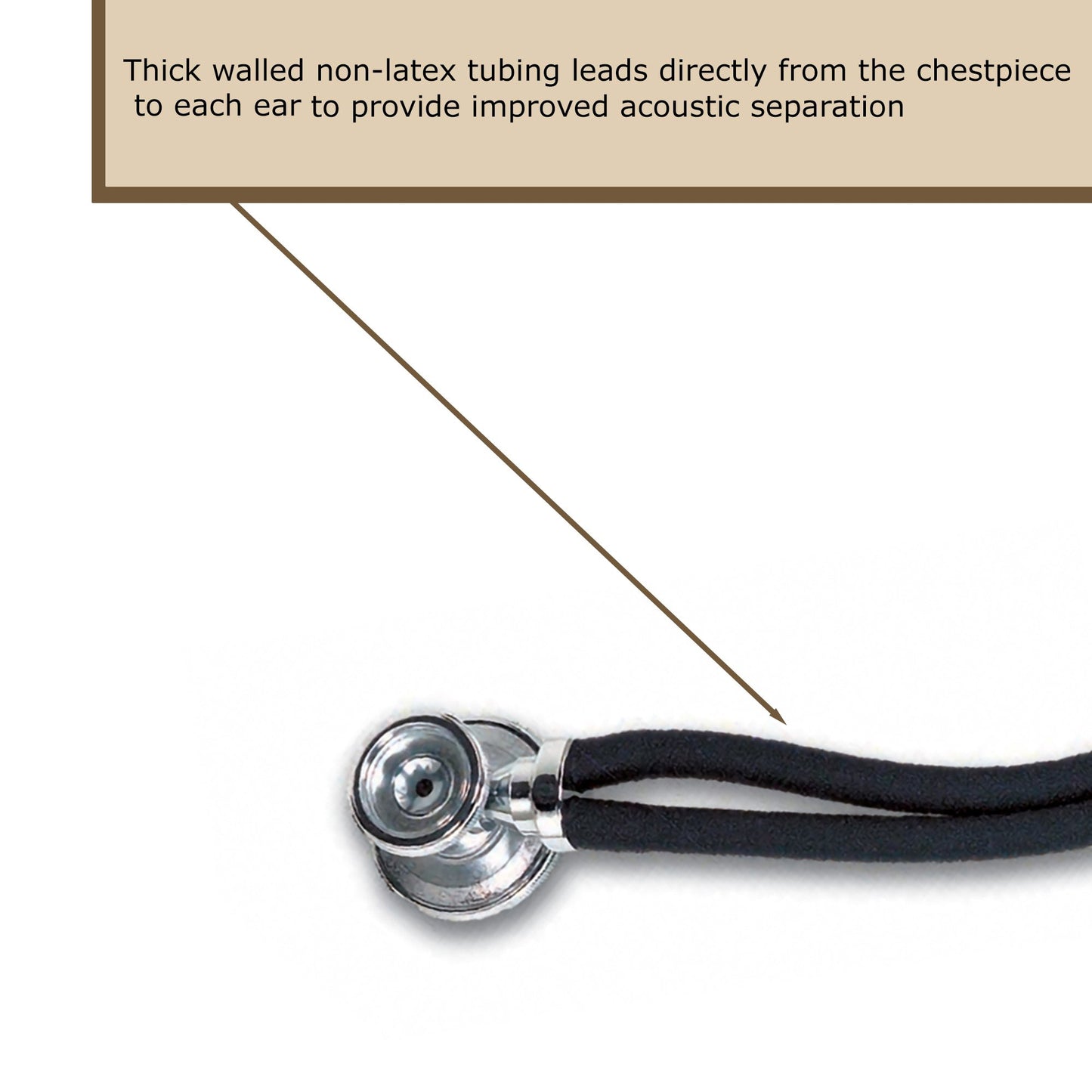 STETHESCOPE, SPRAG/RAP CHROME30" W/BLK TU BAUM