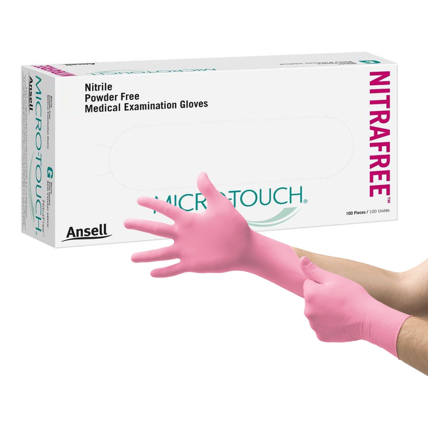 GLOVE, EXAM NTRL MED N/S CHEMOPNK