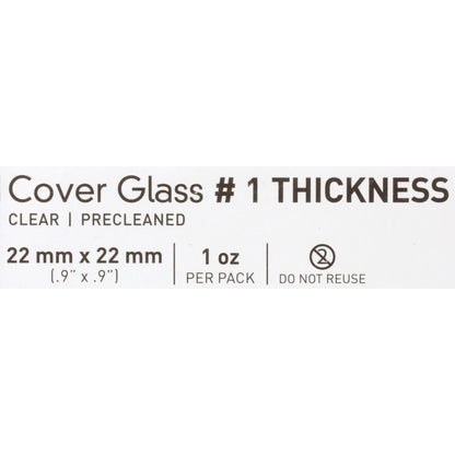 COVER GLASS, #1 22"X22" LF