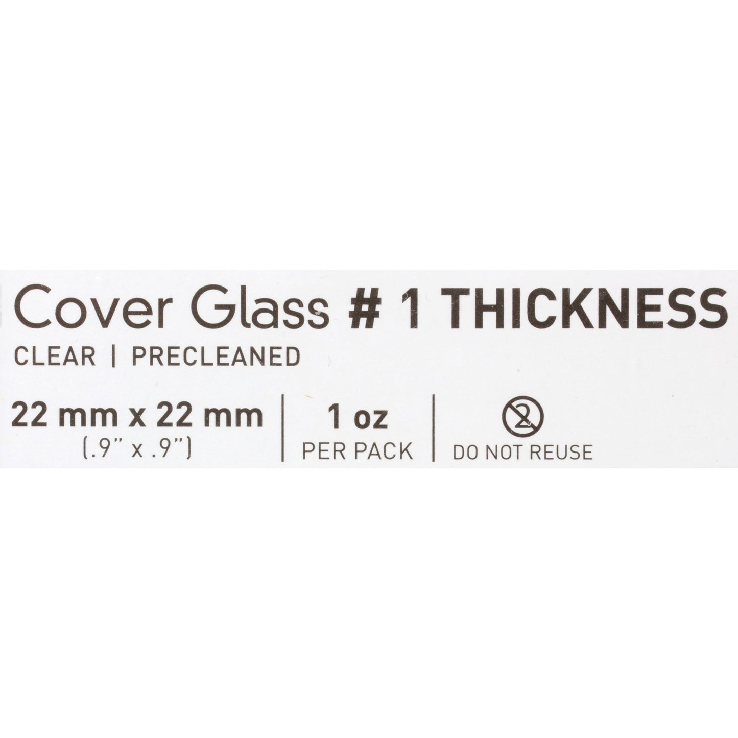COVER GLASS, #1 22"X22" LF