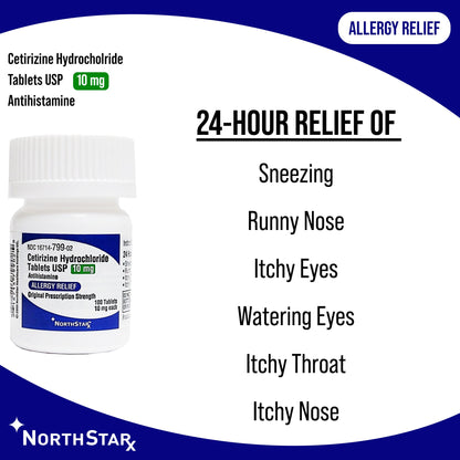 CETIRIZINE HCL, TAB 10MG
