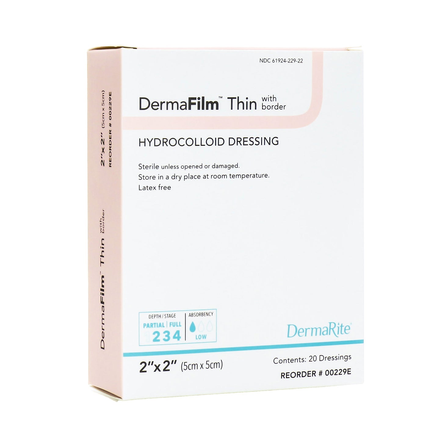 DRESSING, DERMAFILM WND THIN 2X2