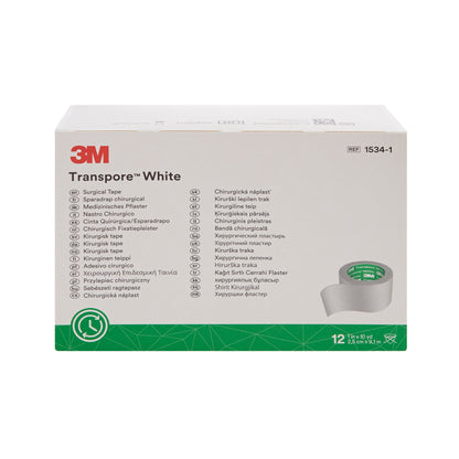 TAPE, ADHSV TRANSPORE WHT 1"