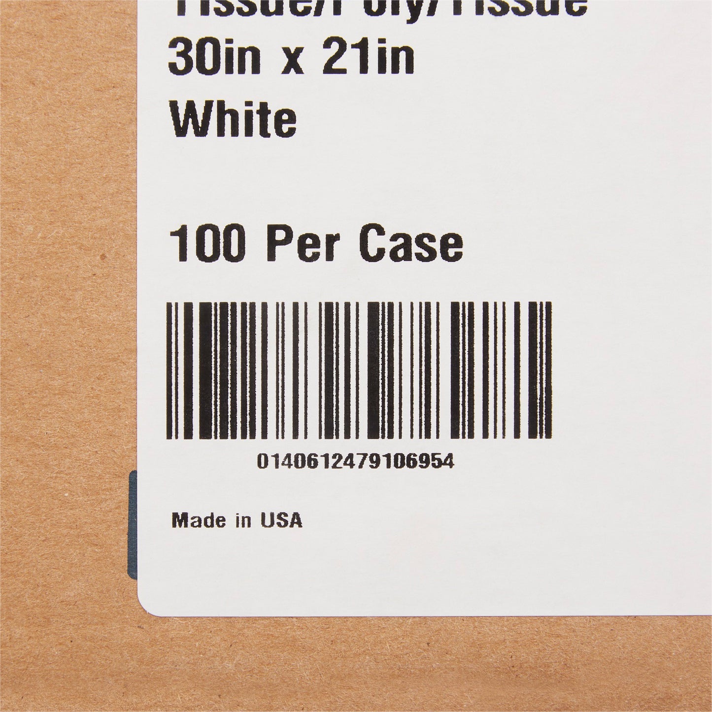 CAPE, EXAM T/P/T F/B OPN WHT 30X21
