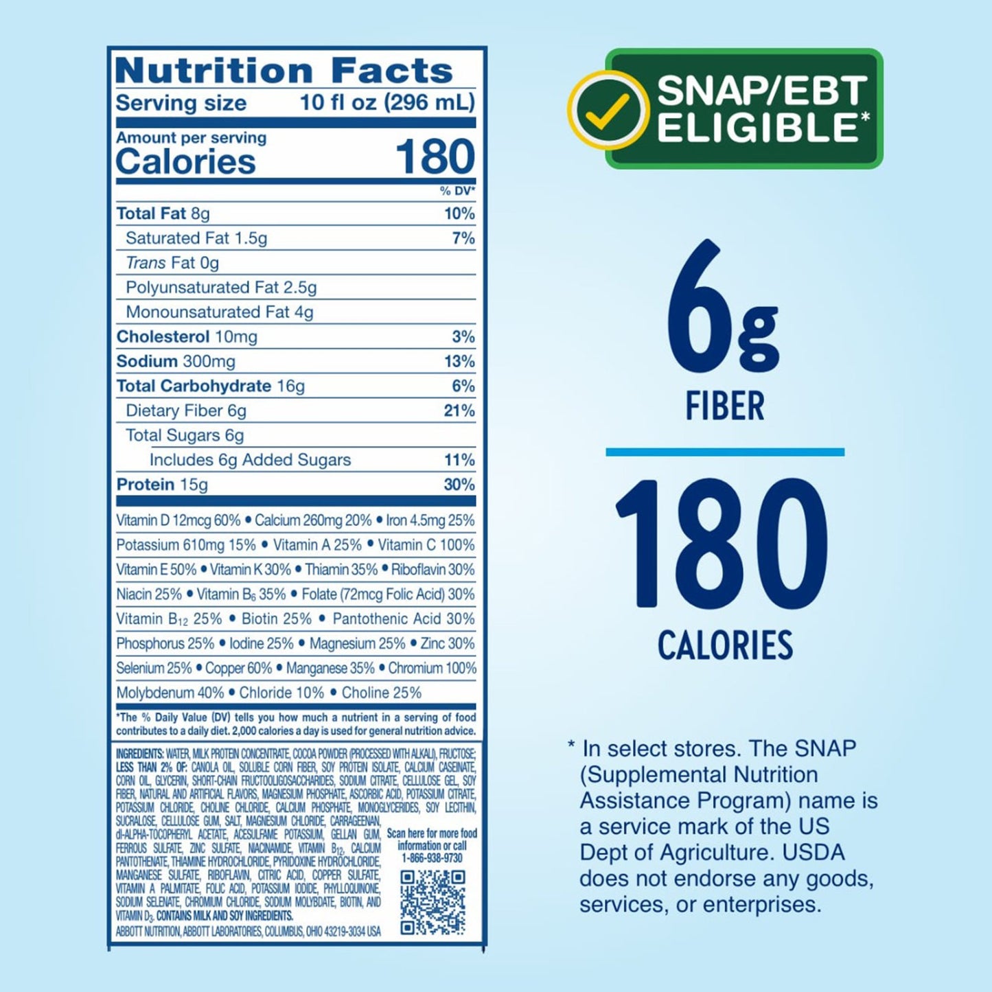 GLUCERNA, SHAKE HUNGER SMART CHOCOLATE 10OZ