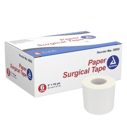 TAPE, SURGICAL PAPER 2"X10YDS6/BX 12BX/CS) DYNREX