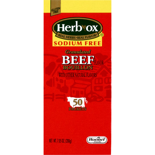 BROTH, BEEF BOUILLON SODIUM FREE HERBOX SEASON
