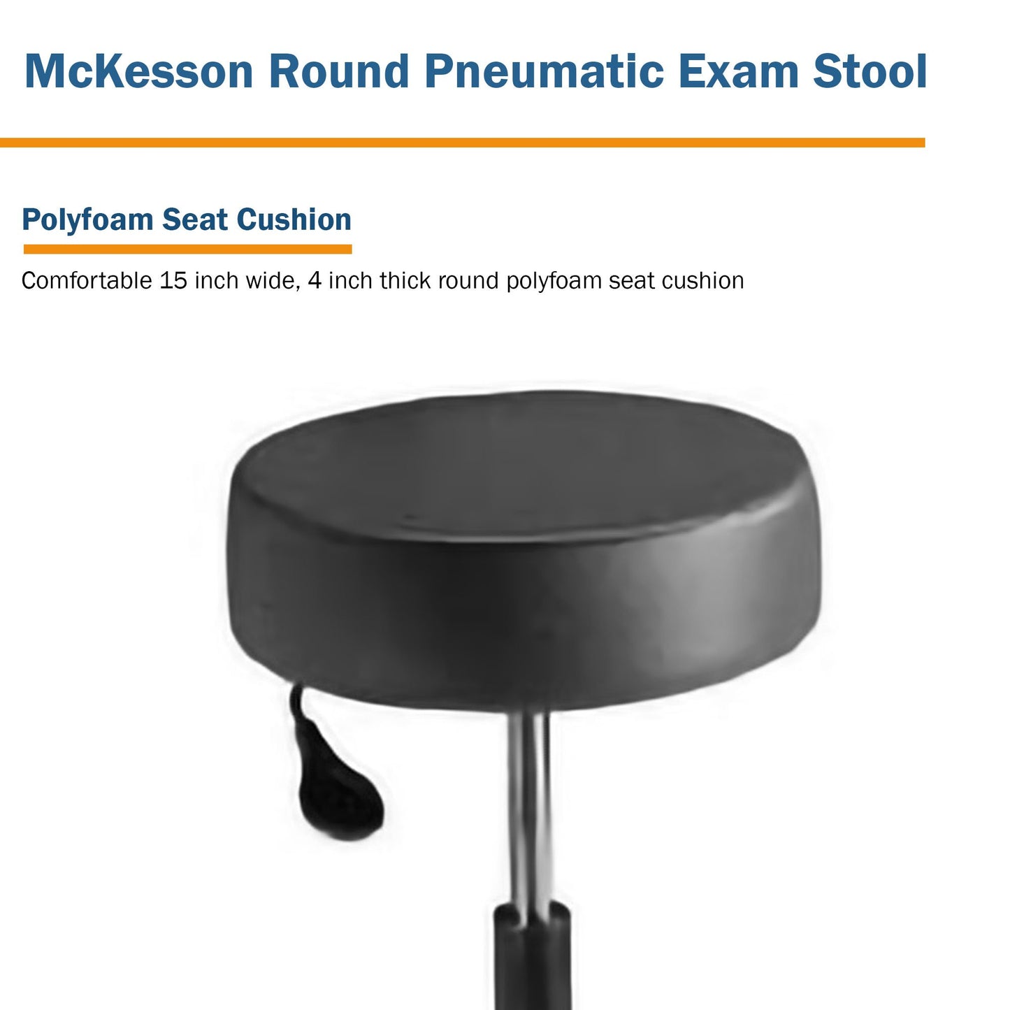 STOOL, EXAM PNEU 5LEG BLKMGM81