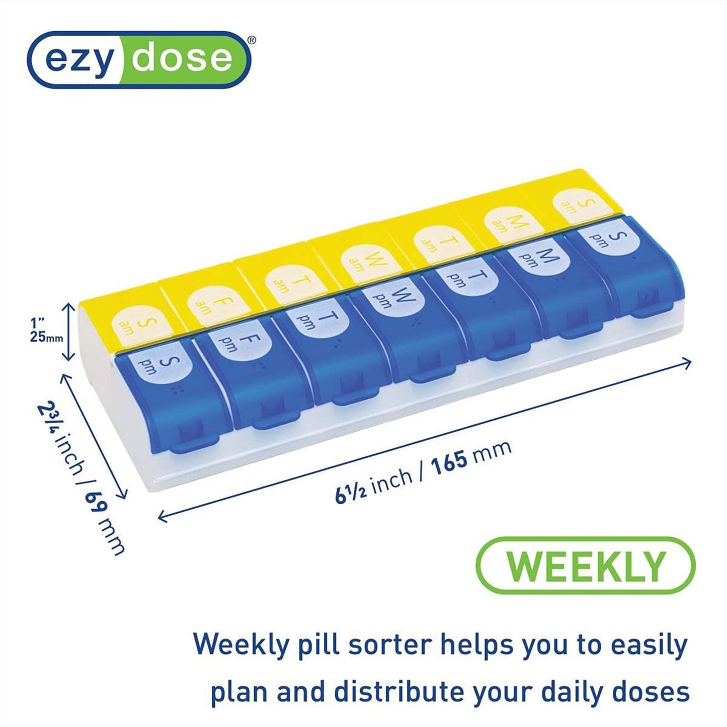 ORGANIZER, PILL EZY DOSE WEEKAM/PM XL