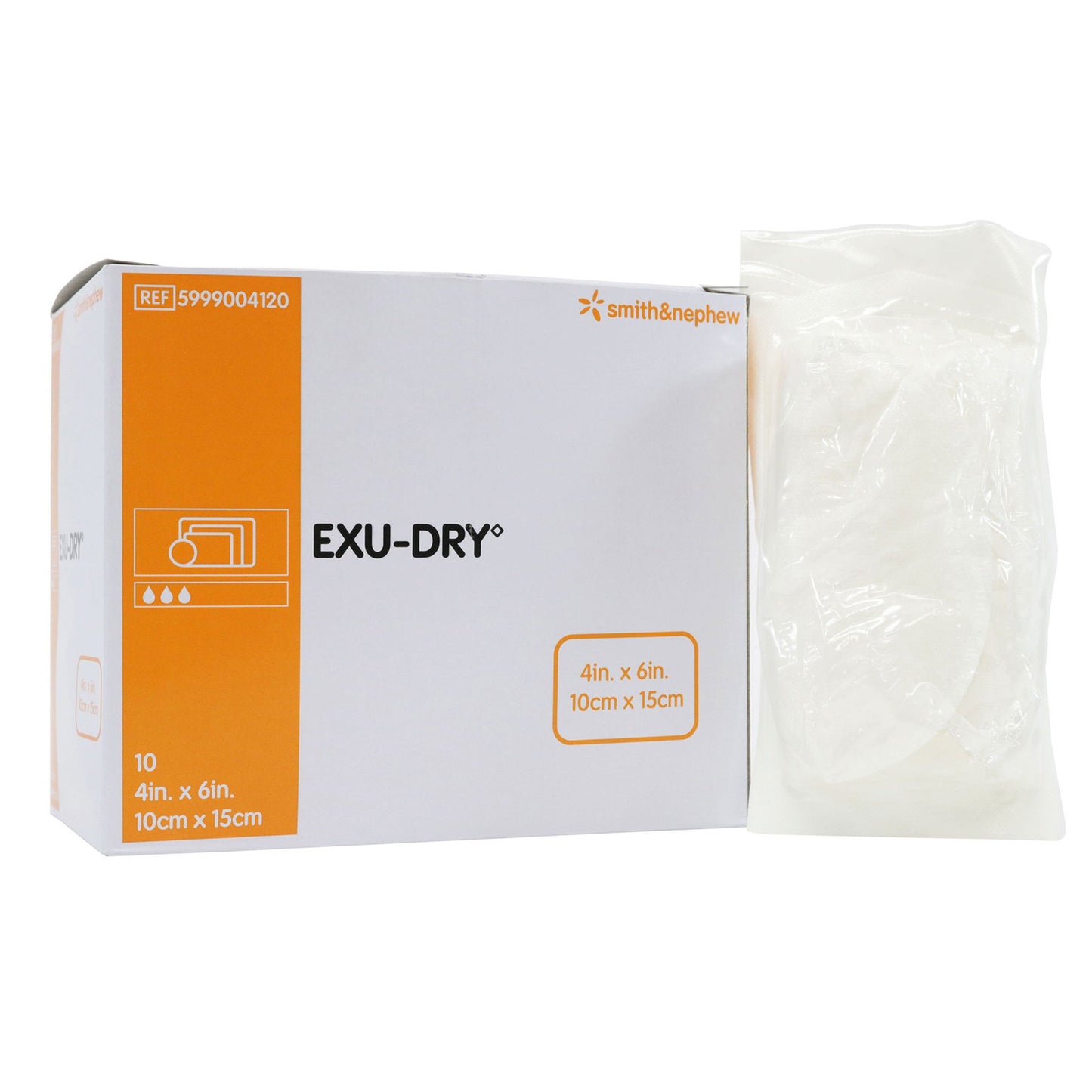 DRESSING, NONADHRNT EXU-DRY 4"X6"